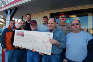 The Sioux Empire Chapter of SDWU presented a $9000.00 check to the Chamberlain City Council.